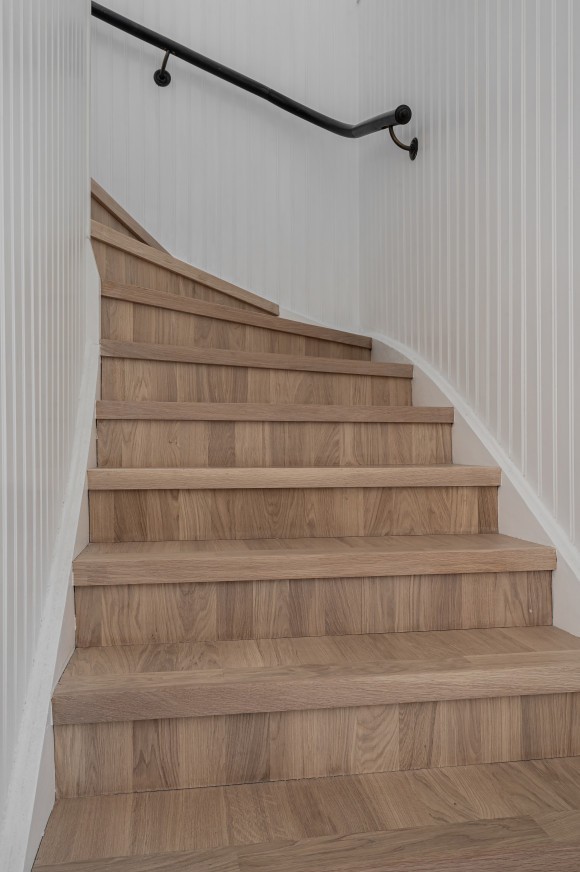 Trapprenovering med massi stavparkett