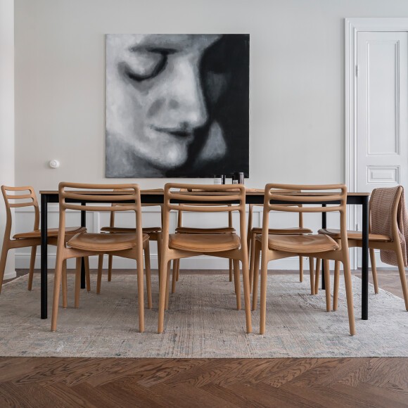 Stavparkett i fiskbensmönster på Tulegatan